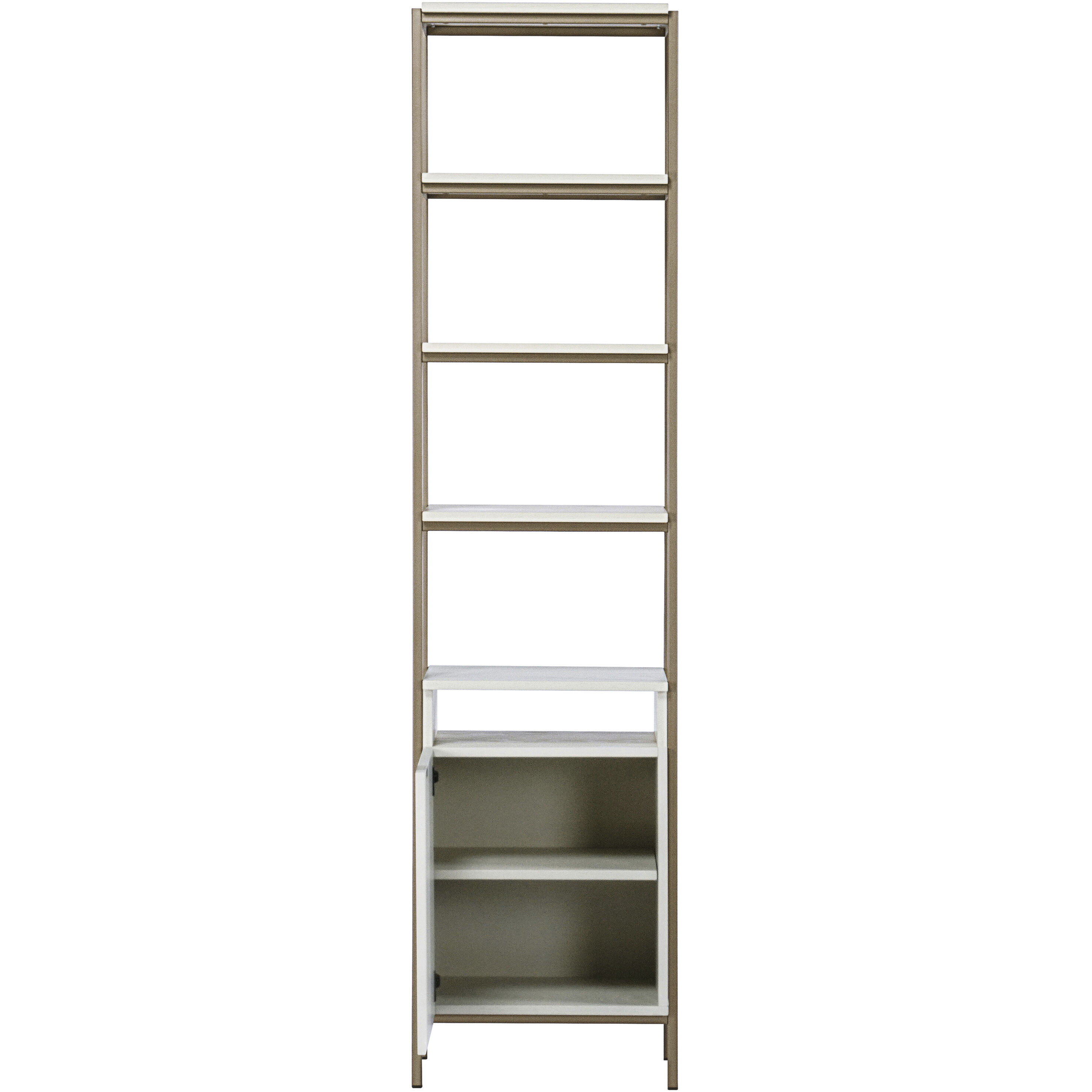 Ambrose Champagne Gold / Cream Modular Bookcase, Small